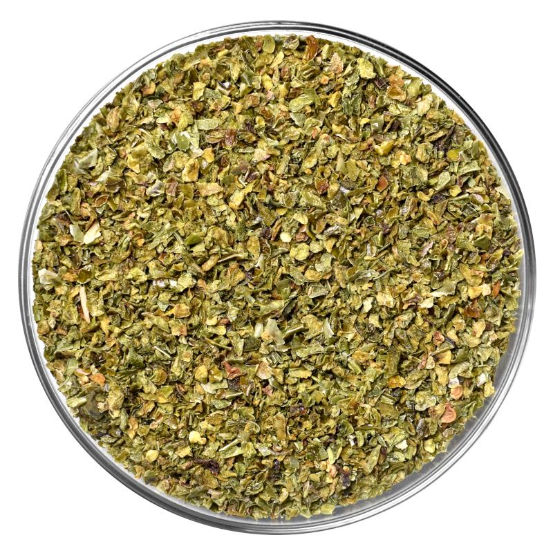 Bio Paprika geschnitten grün 1–3 mm Bio Paprika | geschnitten | 1-3 mm | grün