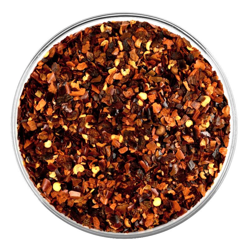 Guajillo Chili | geschroten | 1-3 mm | dunkelrot | Scoville: 1.000-8.000 Guajillo Chili | geschroten | 1-3 mm | dunkelrot | Scoville: 1.000-8.000